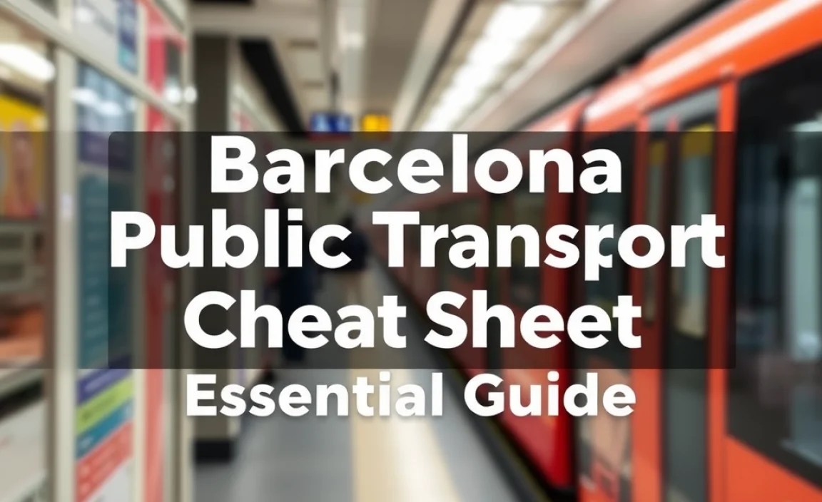 Barcelona Public Transport Cheat Sheet: Essential Guide