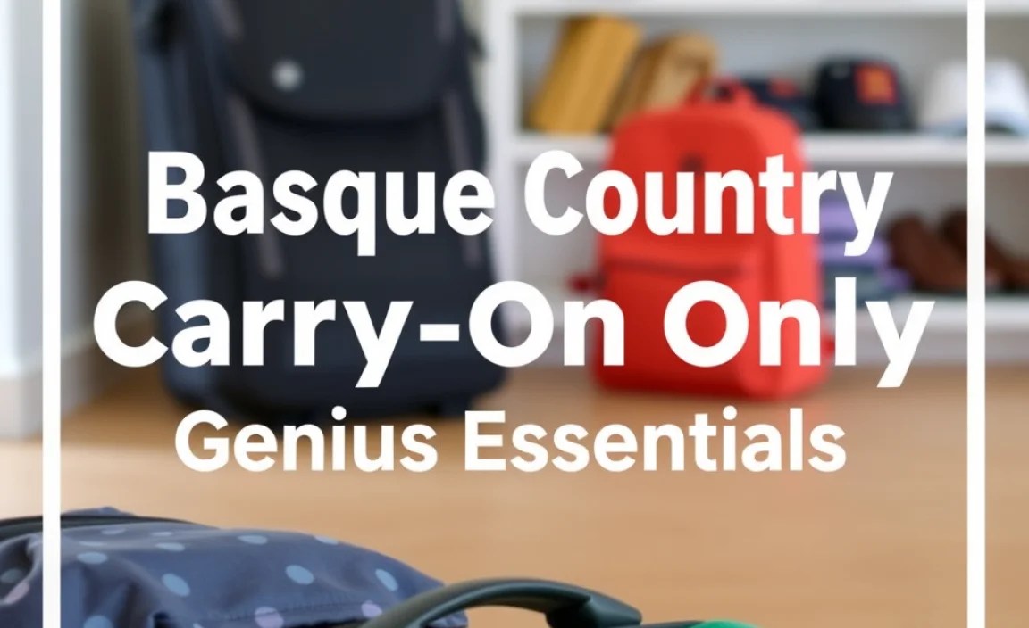 Basque Country Carry-On Only Packing: Genius Essentials
