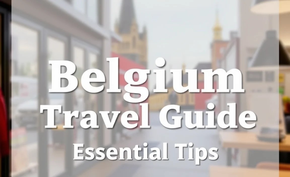 Belgium Accessible Travel Guide: Essential Tips