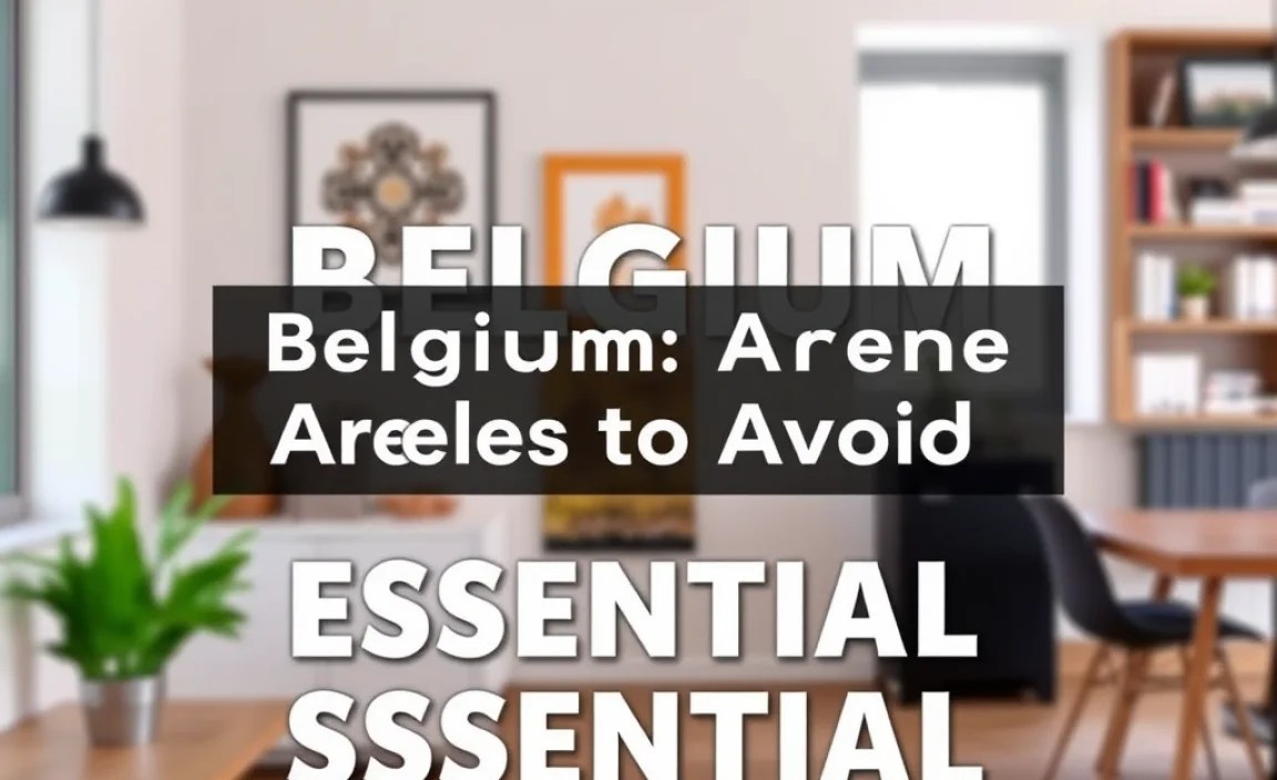 Belgium Areas To Avoid: Essential Safe Havens