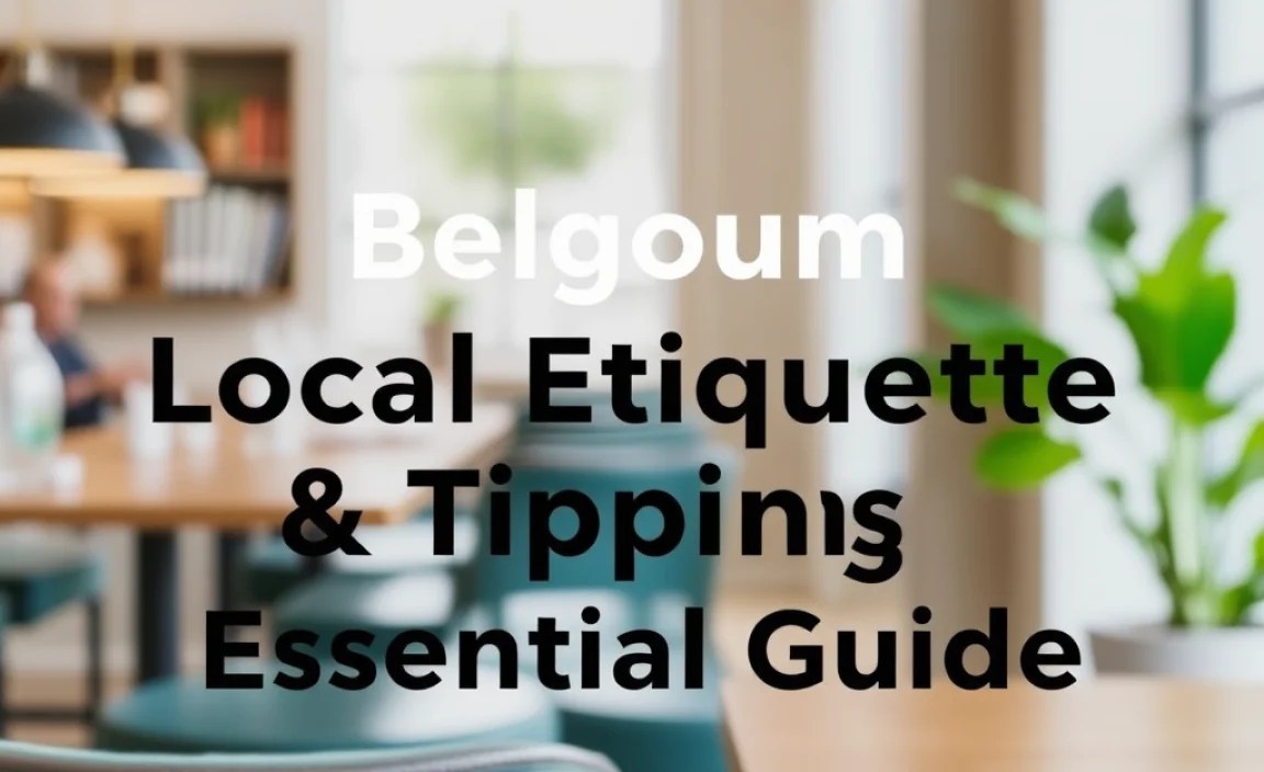 Belgium Local Etiquette & Tipping: Essential Guide