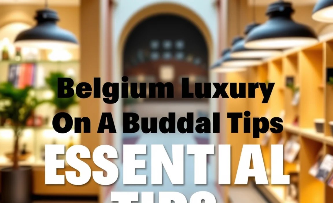 Belgium Luxury On A Budget: Essential Tips