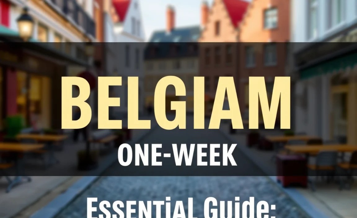 Belgium One Week Itinerary: Essential Guide