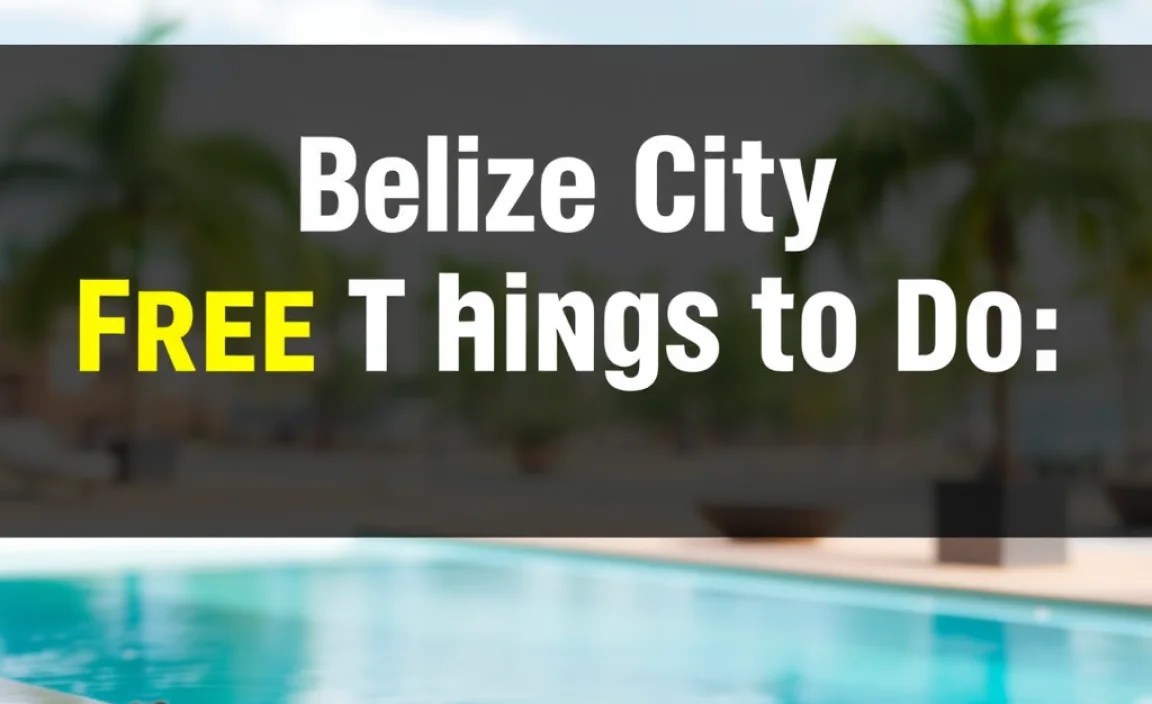 Belize City Free Things to Do: Essential Guide