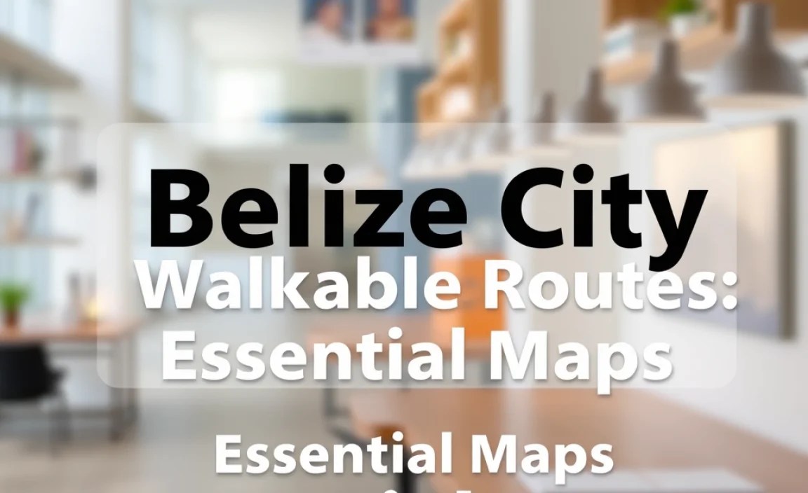 Belize City Walkable Routes: Essential Maps