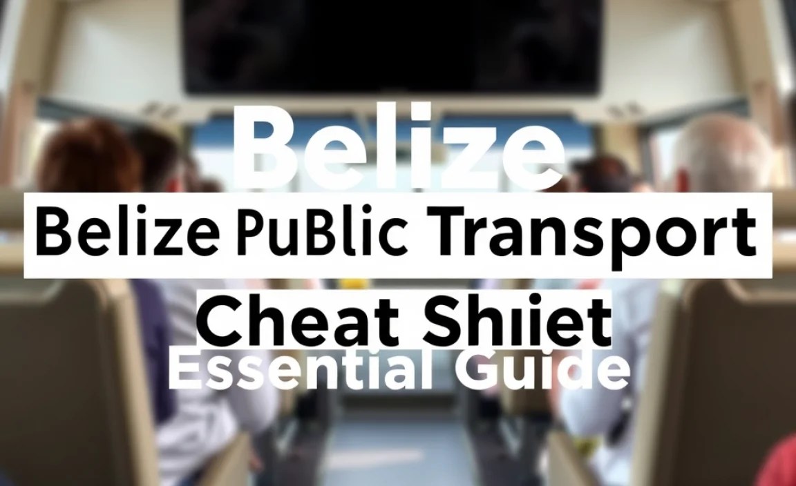 Belize Public Transport Cheat Sheet: Essential Guide