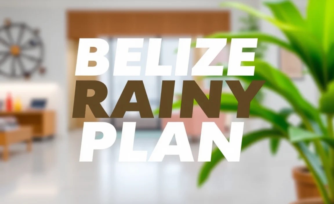 Belize Rainy Day Plan: Genius Essential