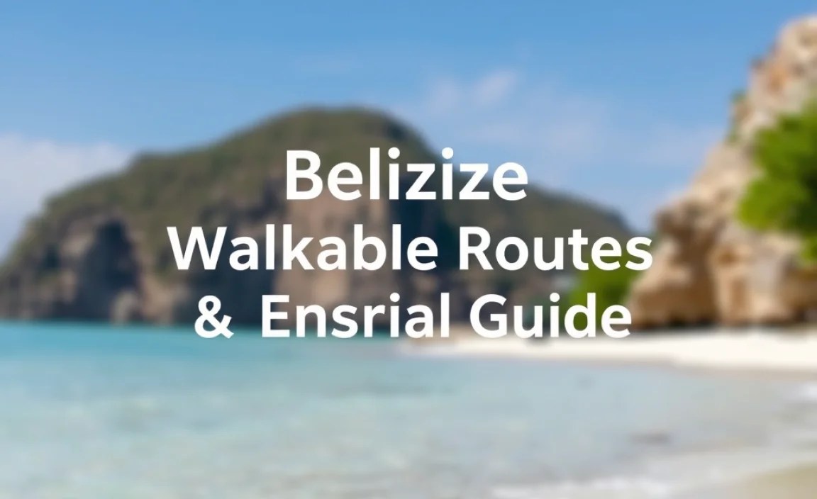 Belize Walkable Routes & Maps: Essential Guide