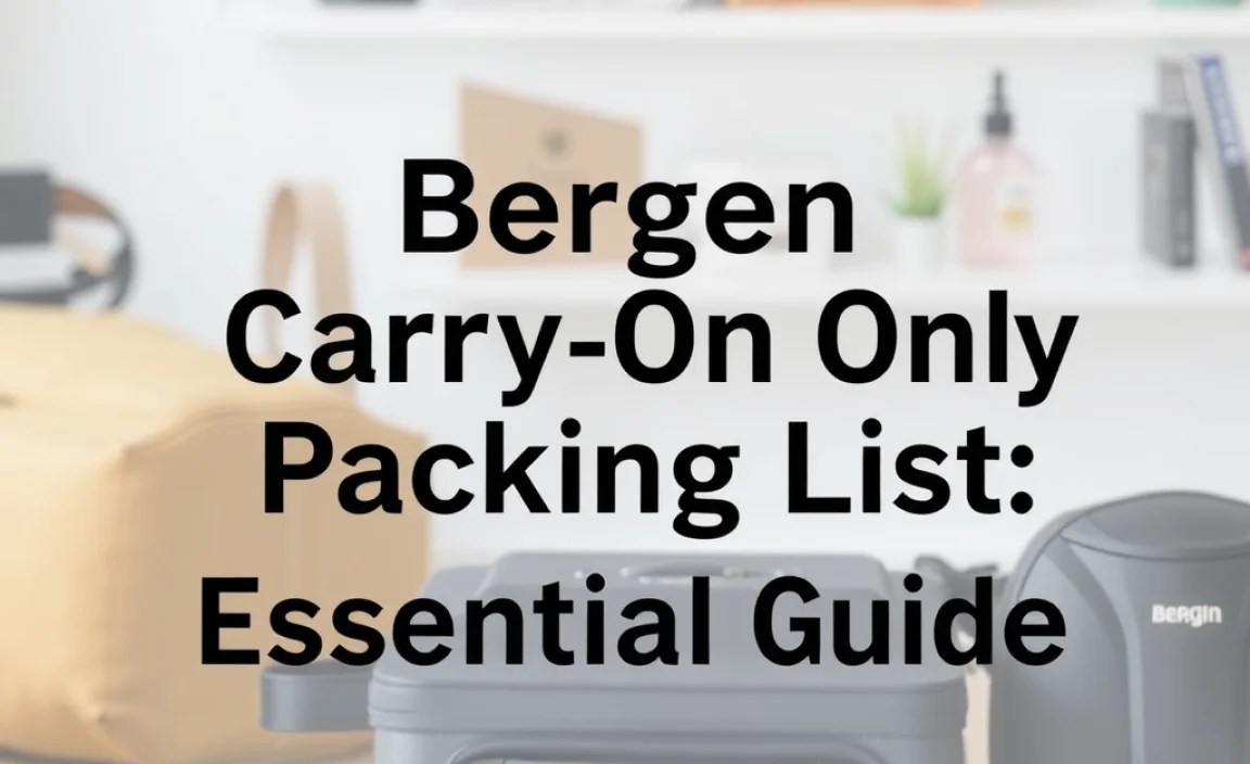 Bergen Carry-On Only Packing List: Essential Guide