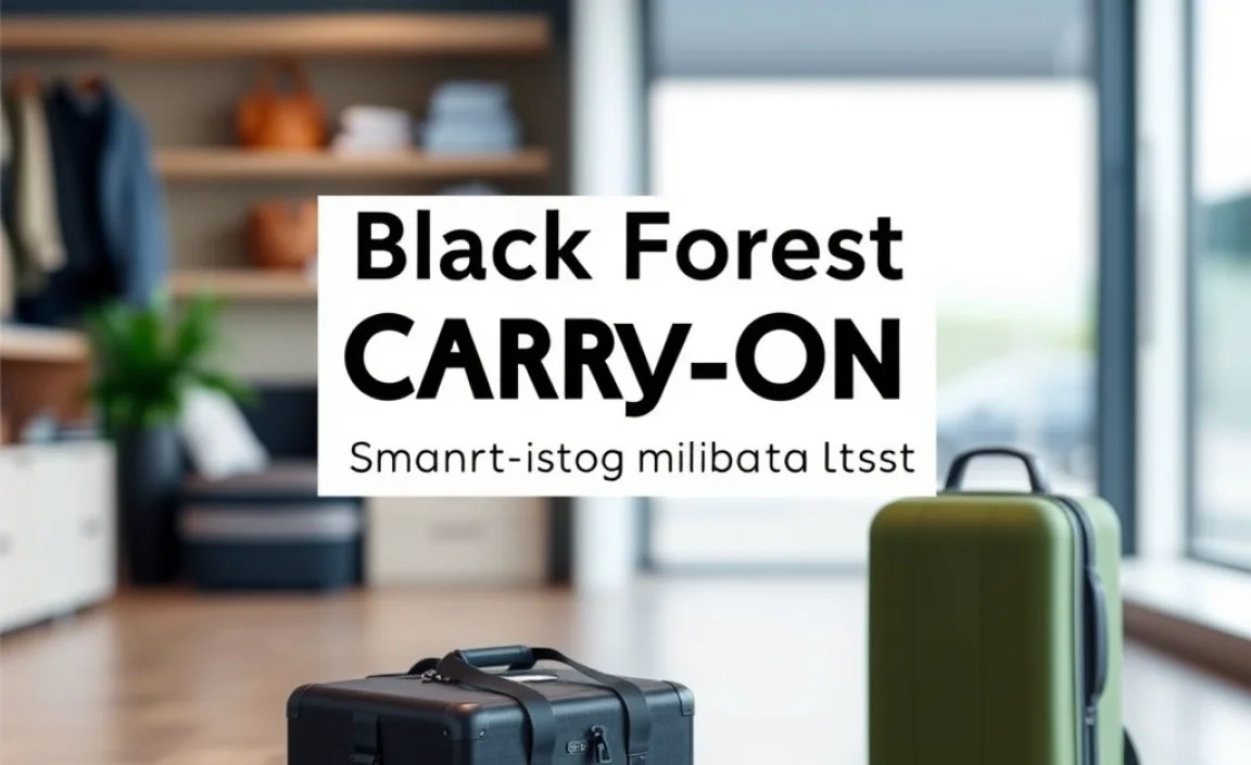 Black Forest Carry-On: **Essential** Smart Packing List