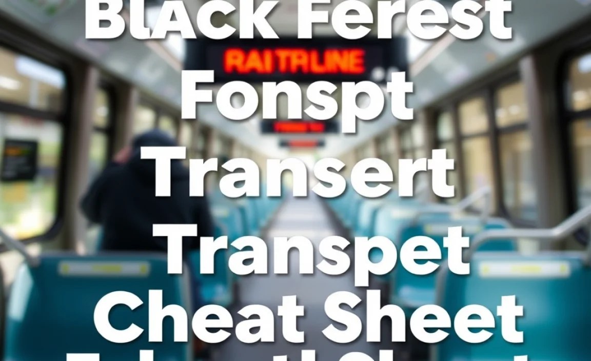 Black Forest Public Transport Cheat Sheet: Essential Guide