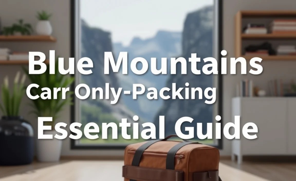 Blue Mountains Carry-On Only Packing: Essential Guide