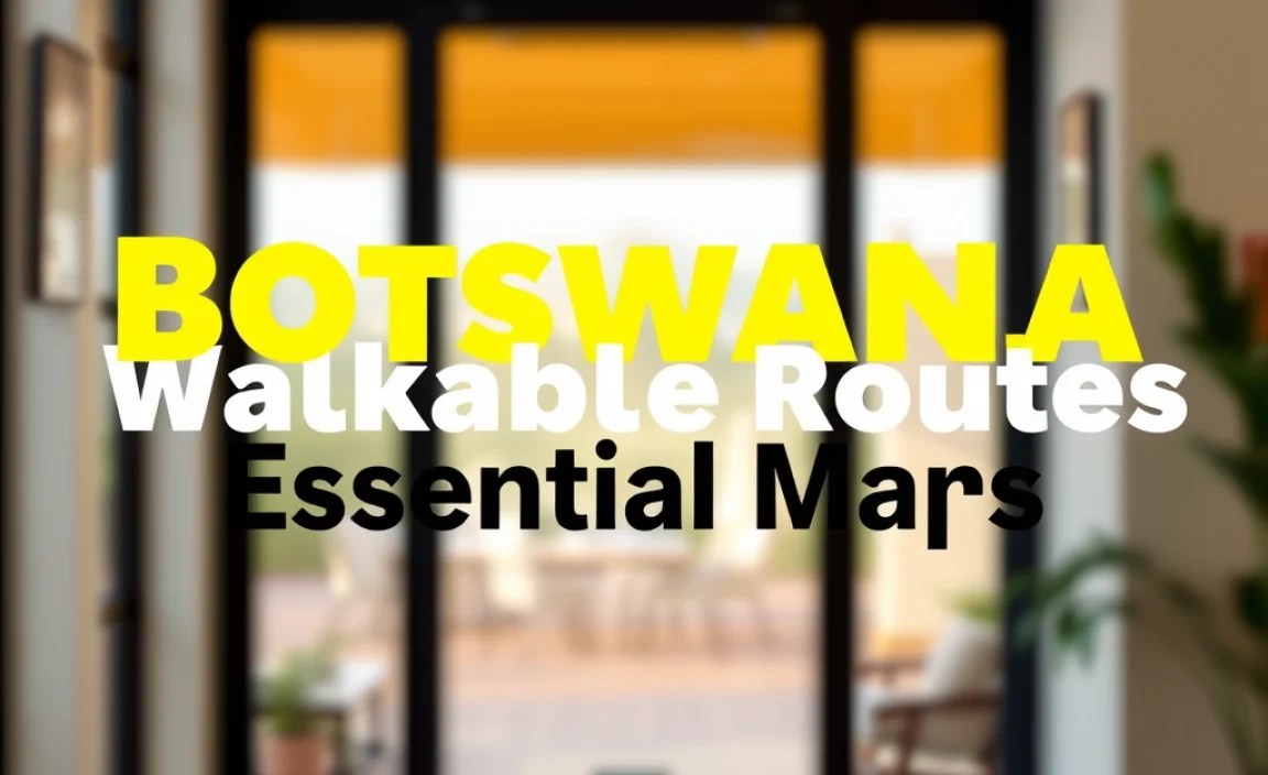 Botswana Walkable Routes: Essential Maps