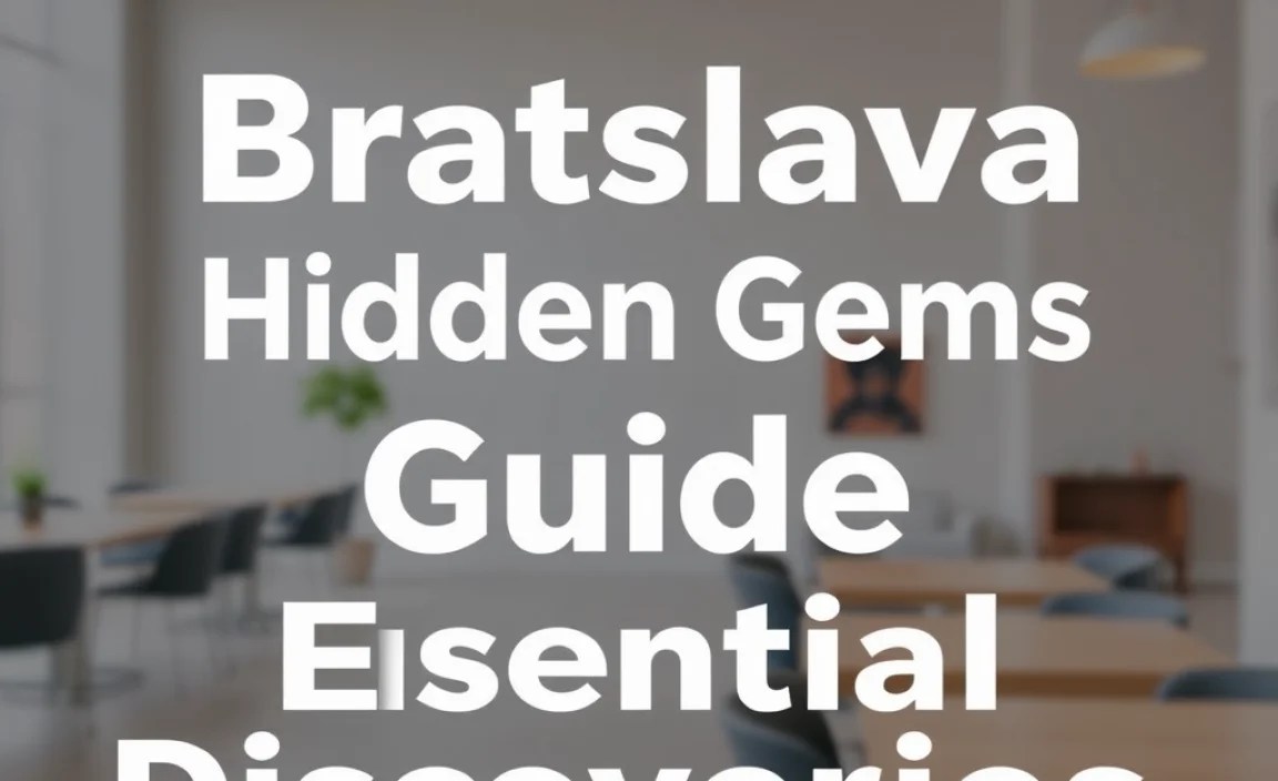 Bratislava Hidden Gems Guide: Essential Discoveries