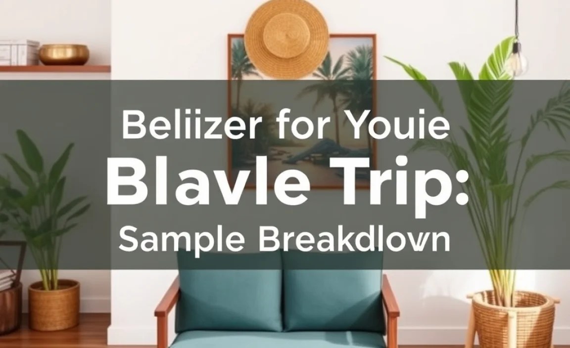 Budgeting for Your Belize Trip: A Sample Breakdown