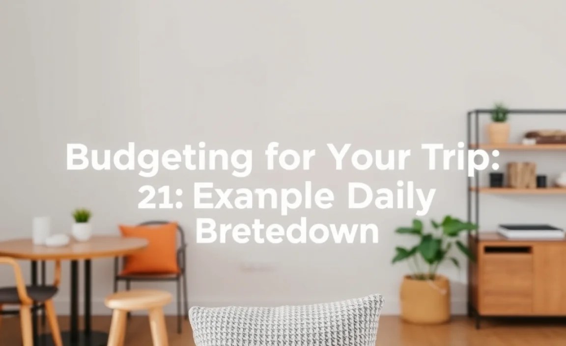 Budgeting for Your Trip: An Example Daily Breakdown