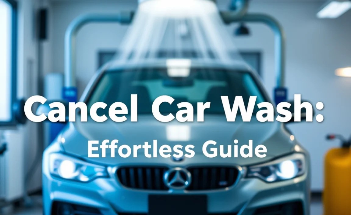Cancel Car Wash: Effortless Guide