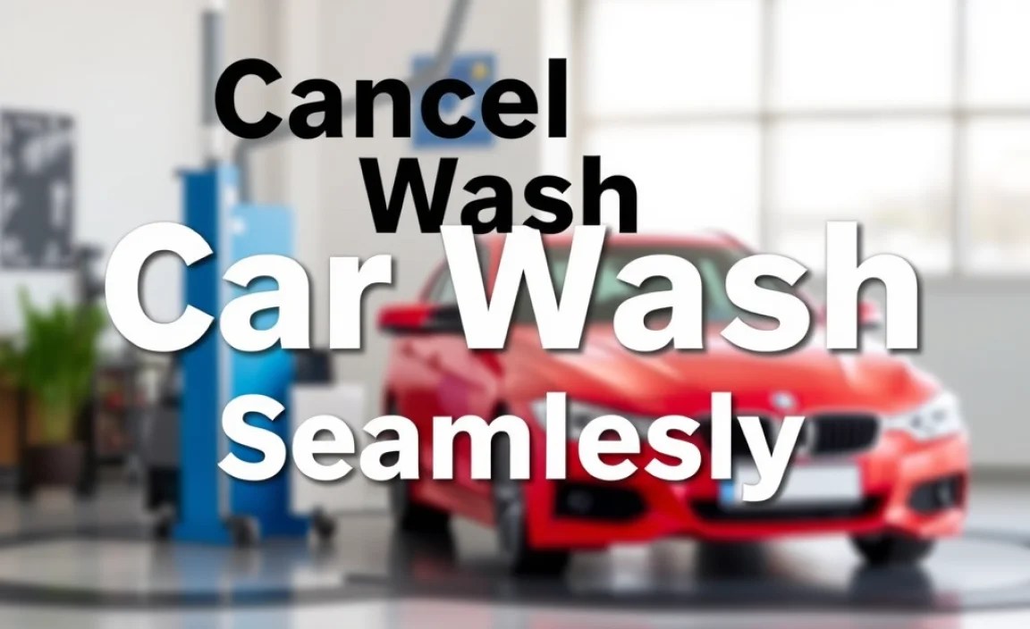 Cancel Car Wash Seamlessly