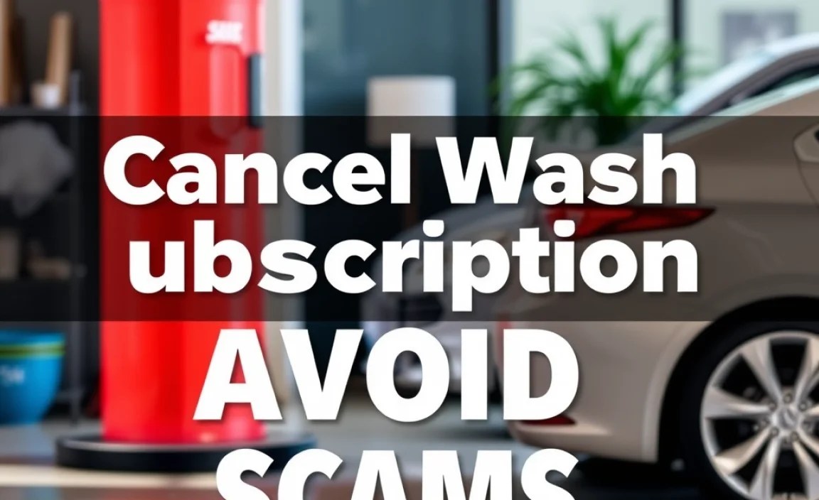 Cancel Car Wash Subscription: Avoid Scams