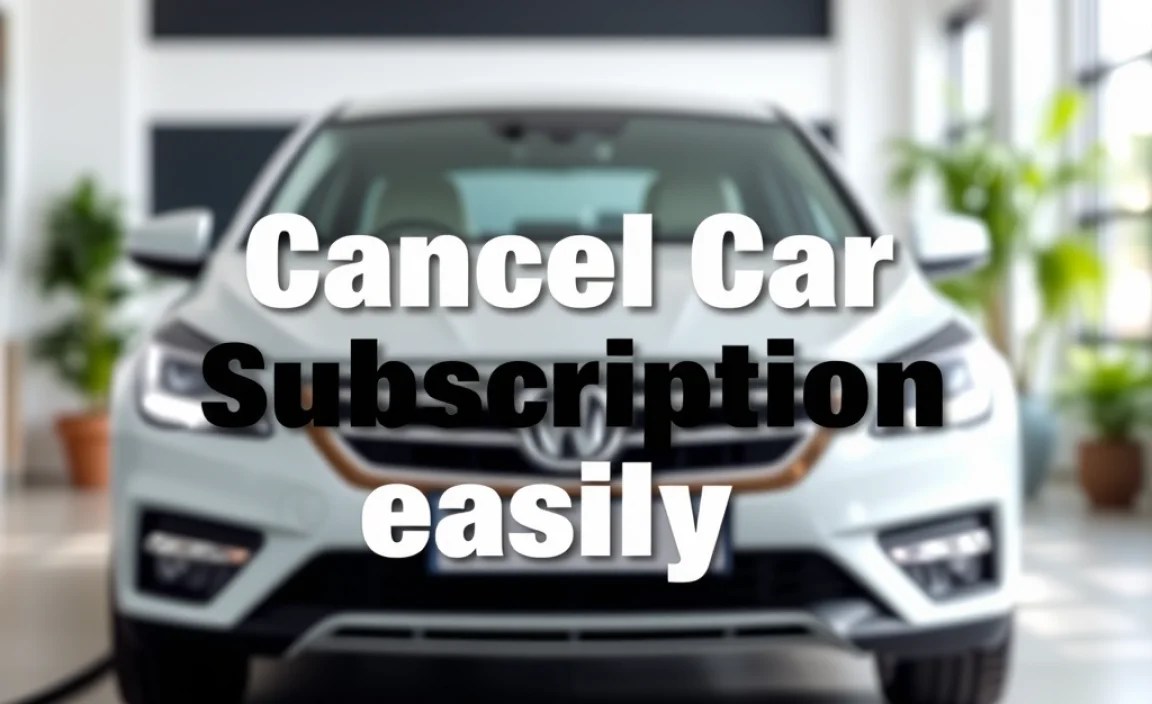 Cancel Car Wash Subscription easily