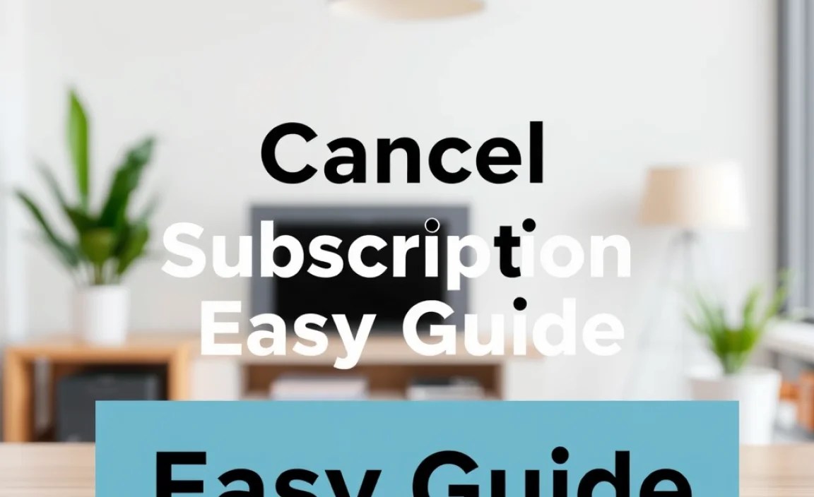 Cancel Subscription: Easy Guide