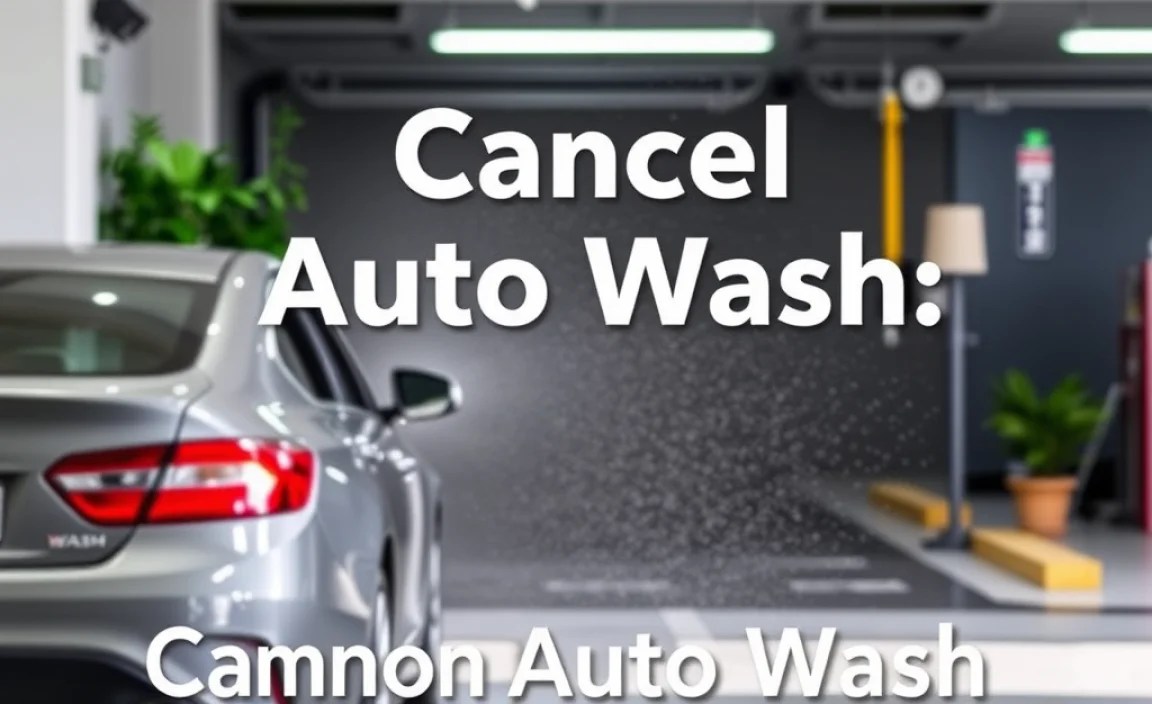 Common Cancellation Methods for Auto Wash Services