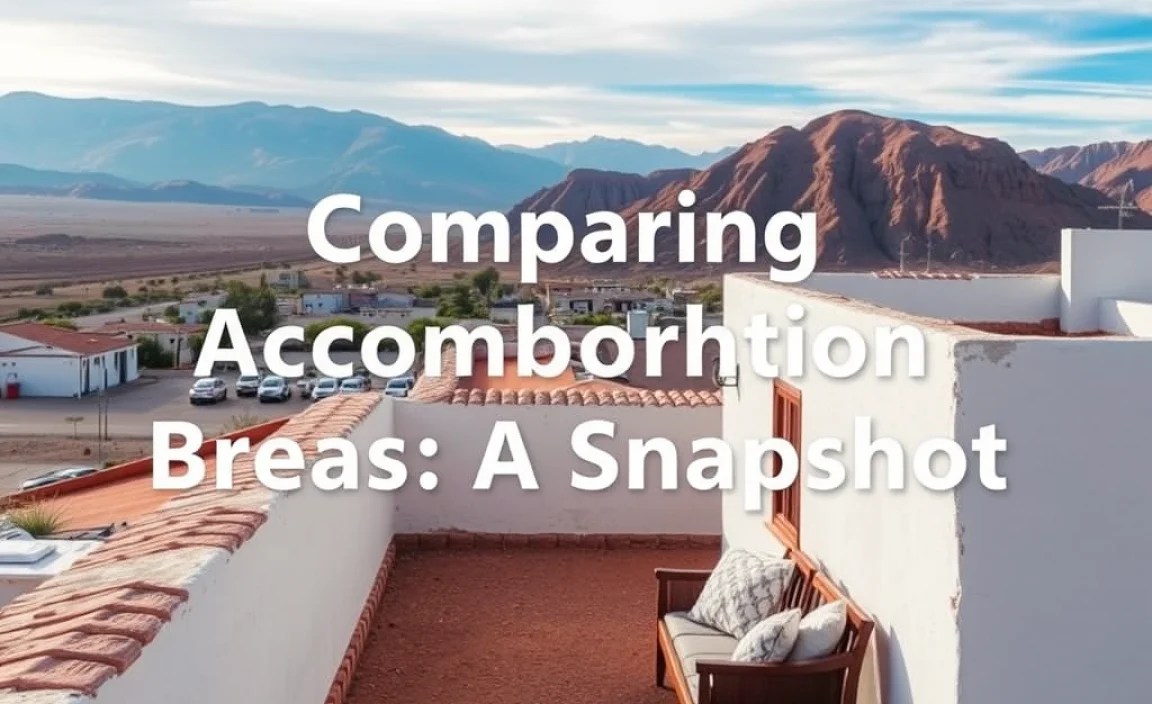 Comparing Accommodation Areas: A Snapshot