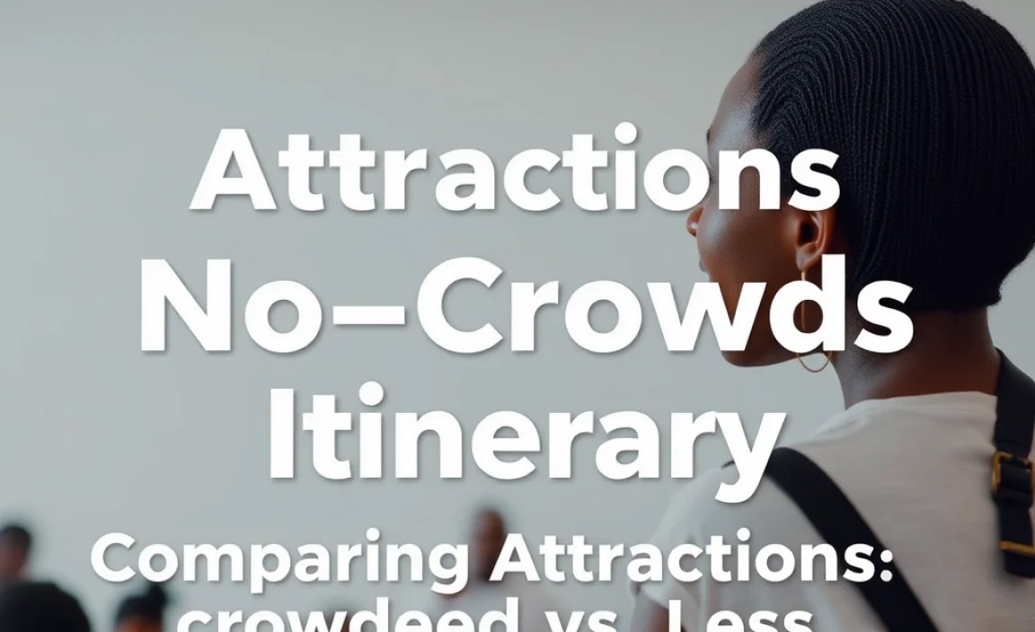 Comparing Attractions: Crowded vs. Less Crowded Options