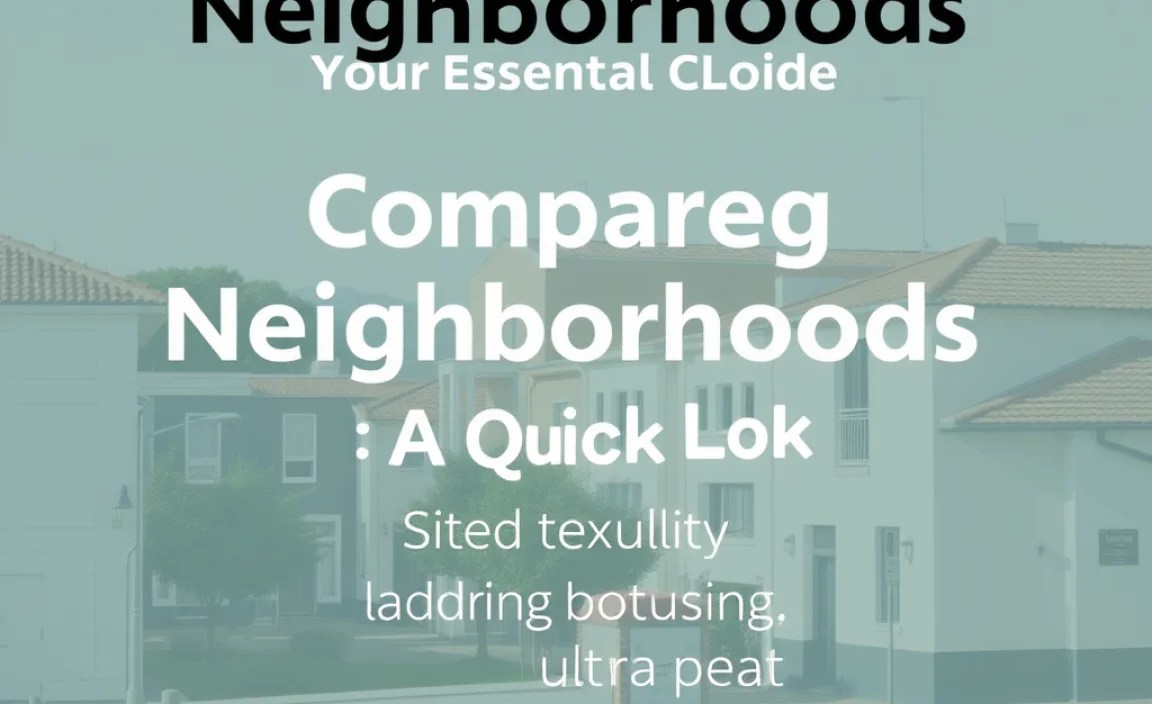 Comparing Neighborhoods: A Quick Look