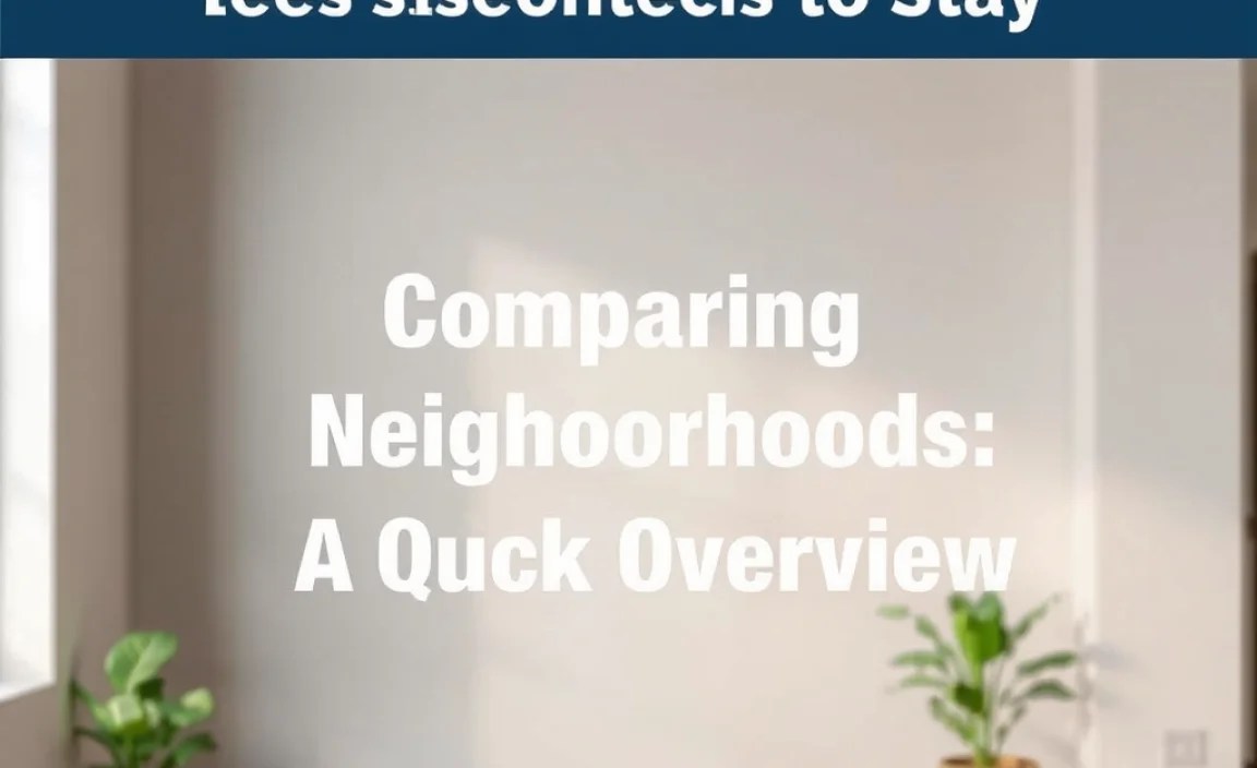 Comparing Neighborhoods: A Quick Overview