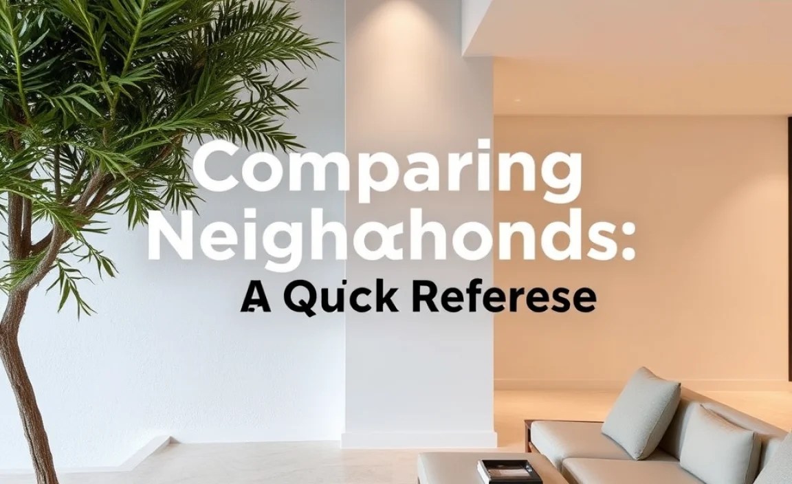 Comparing Neighborhoods: A Quick Reference