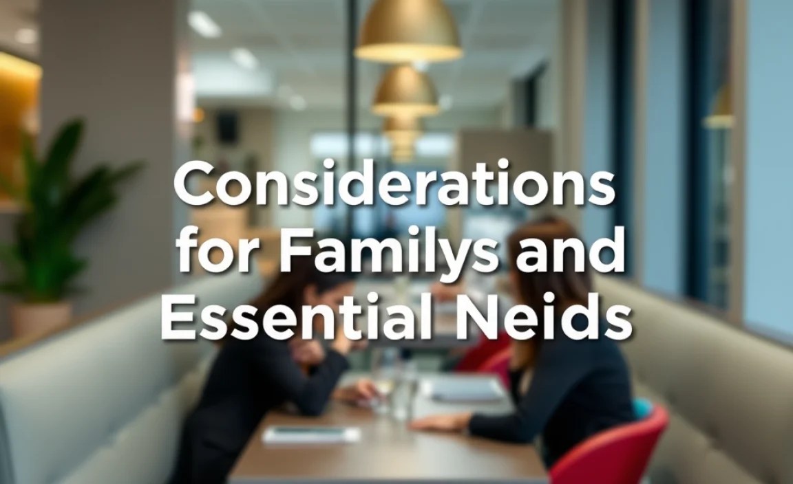 Considerations for Families and Special Needs