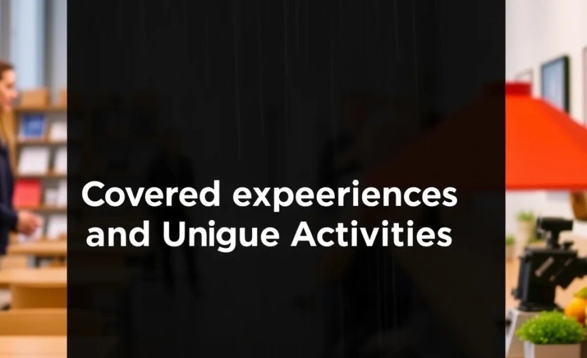 Covered Experiences and Unique Activities