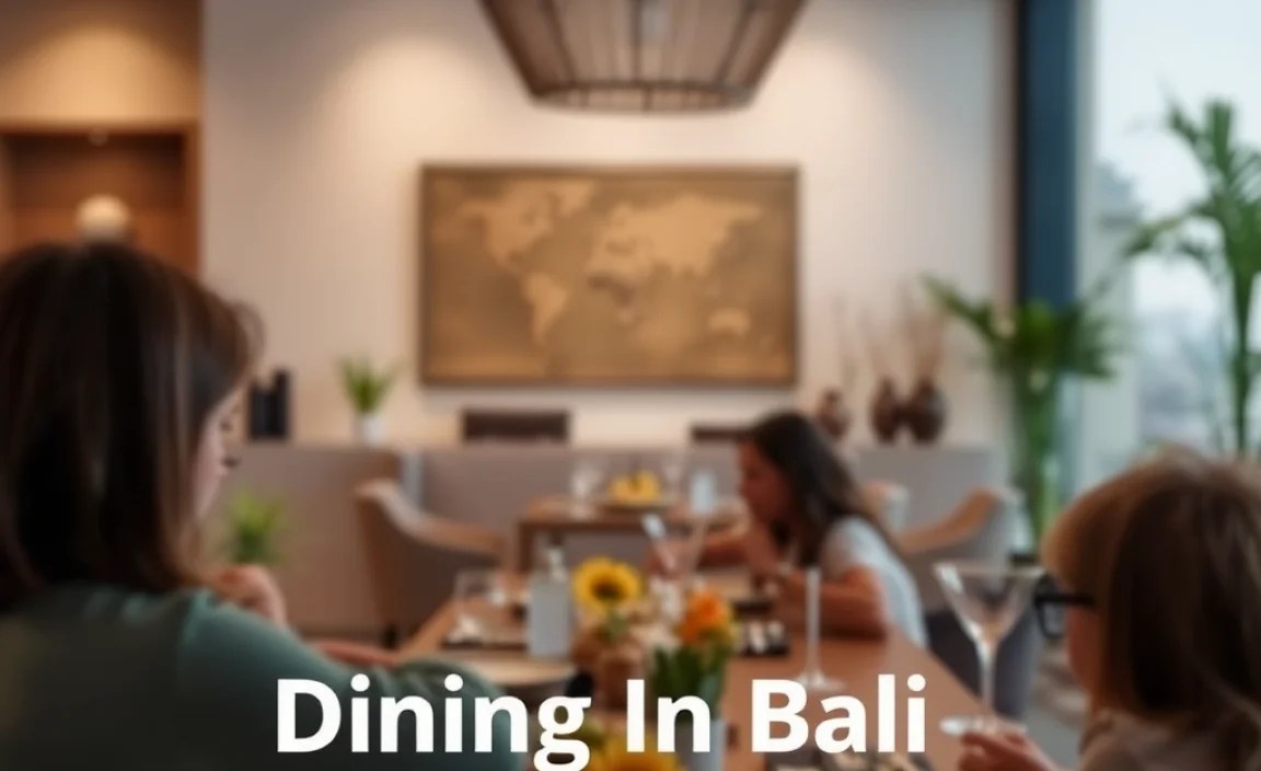 Dining In Bali With Kids