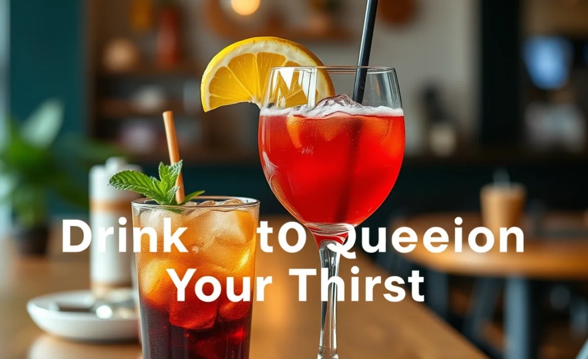 Drinks to Quench Your Thirst