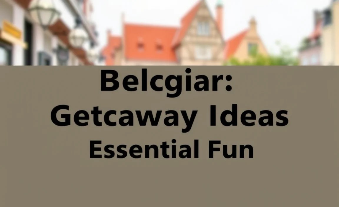 Essential Belgium Weekend Itinerary Ideas