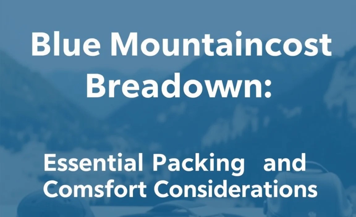 Essential Packing and Comfort Considerations