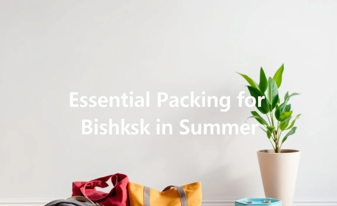 Essential Packing for Bishkek in Summer