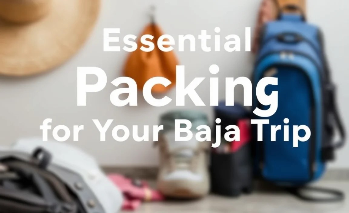 Essential Packing for Your Baja Trip