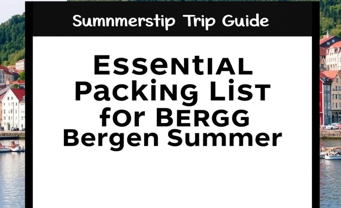 Essential Packing List for Bergen Summer