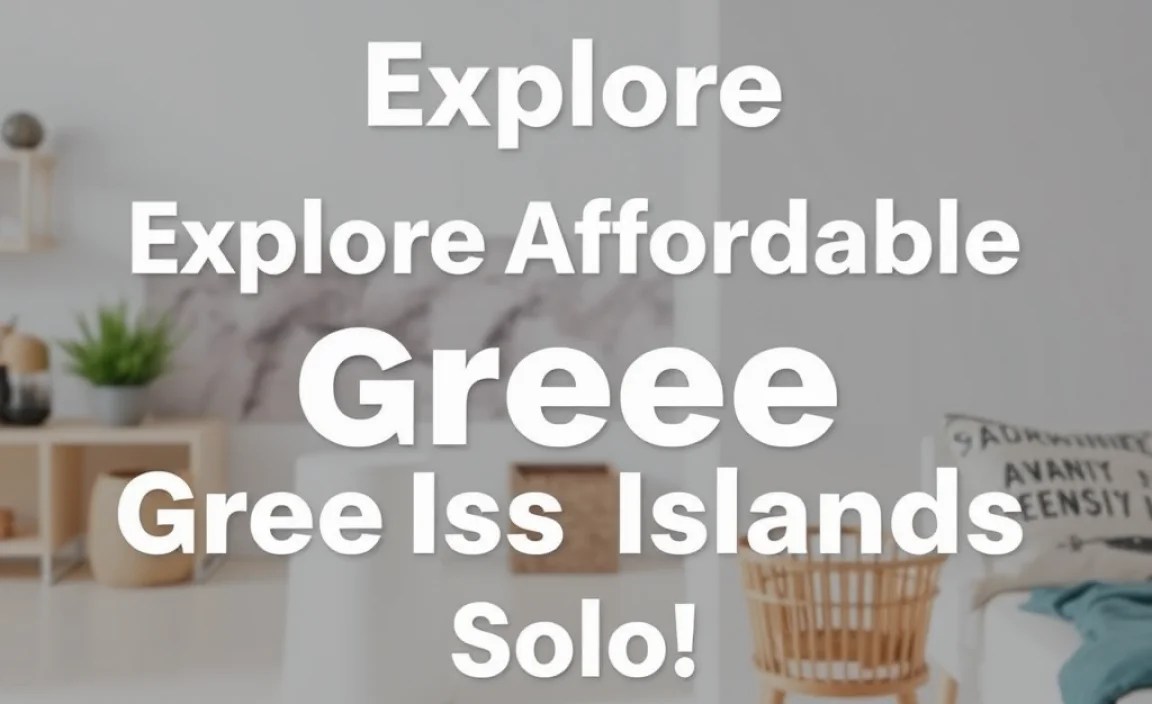 Explore Affordable & Safe Greek Islands Solo!