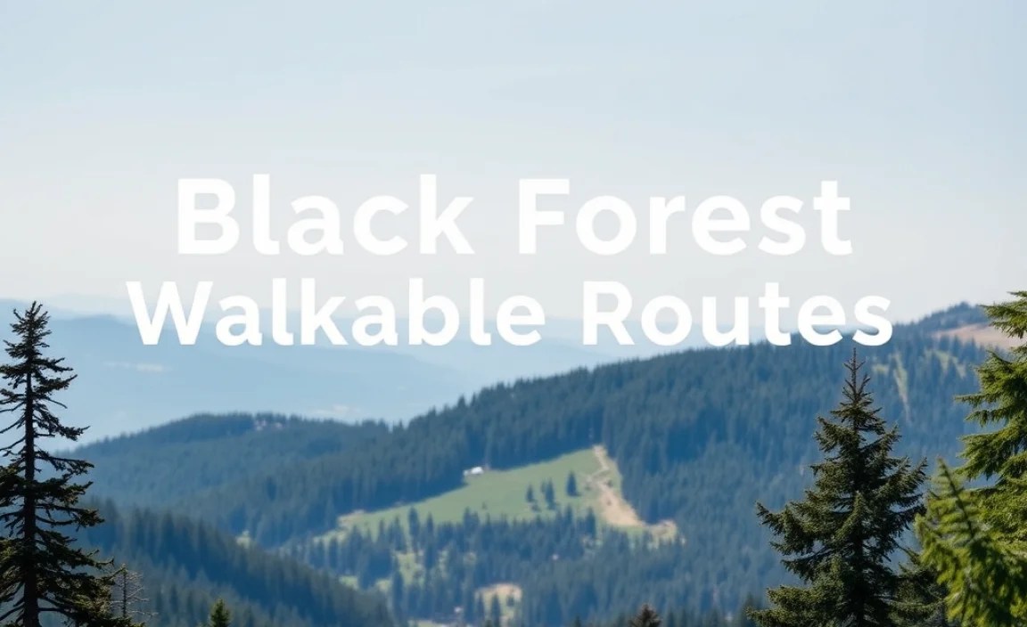 Featured Black Forest Walkable Routes &amp; Map Insights