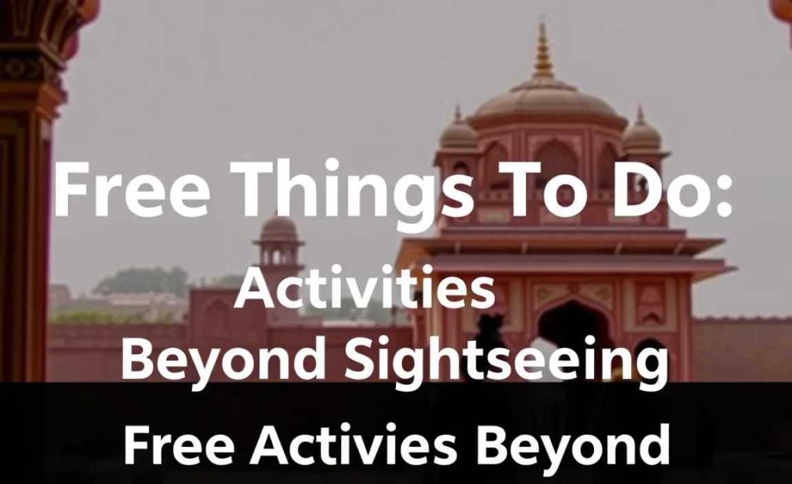 Free Activities Beyond Sightseeing