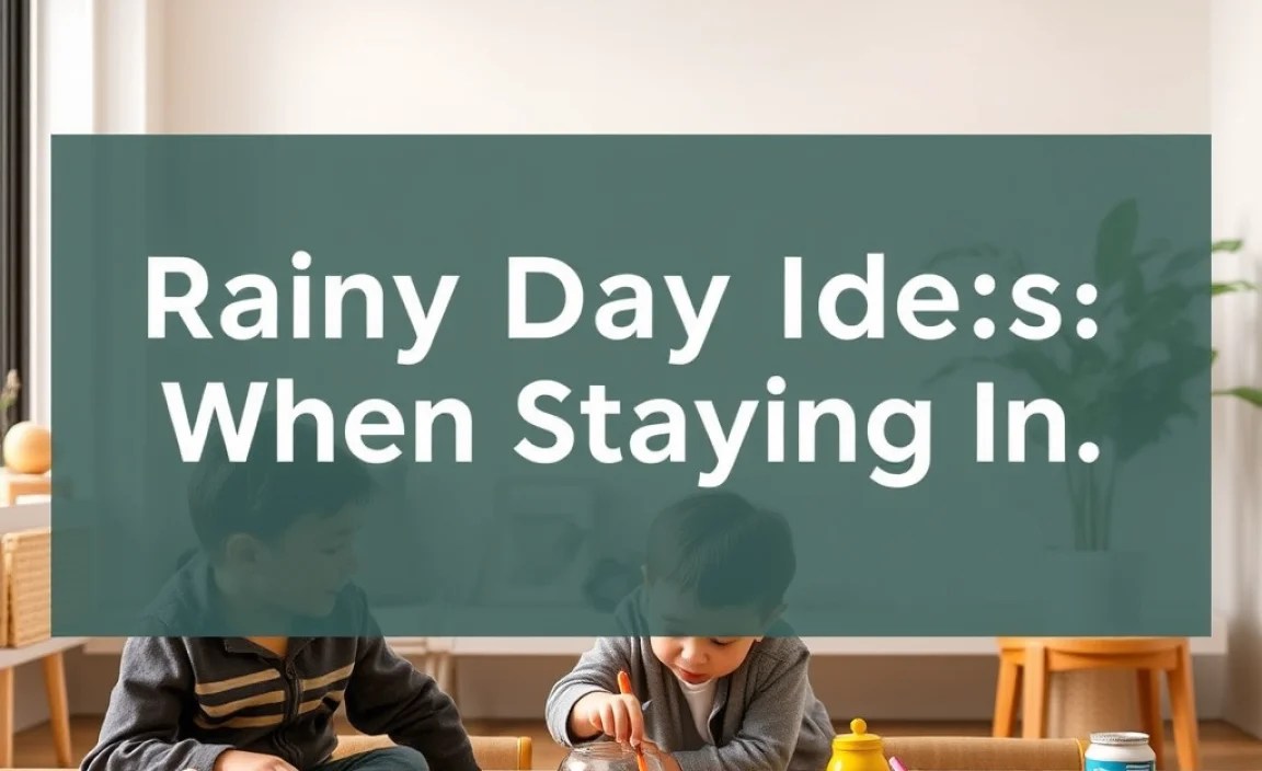Homemade Fun: When Staying In