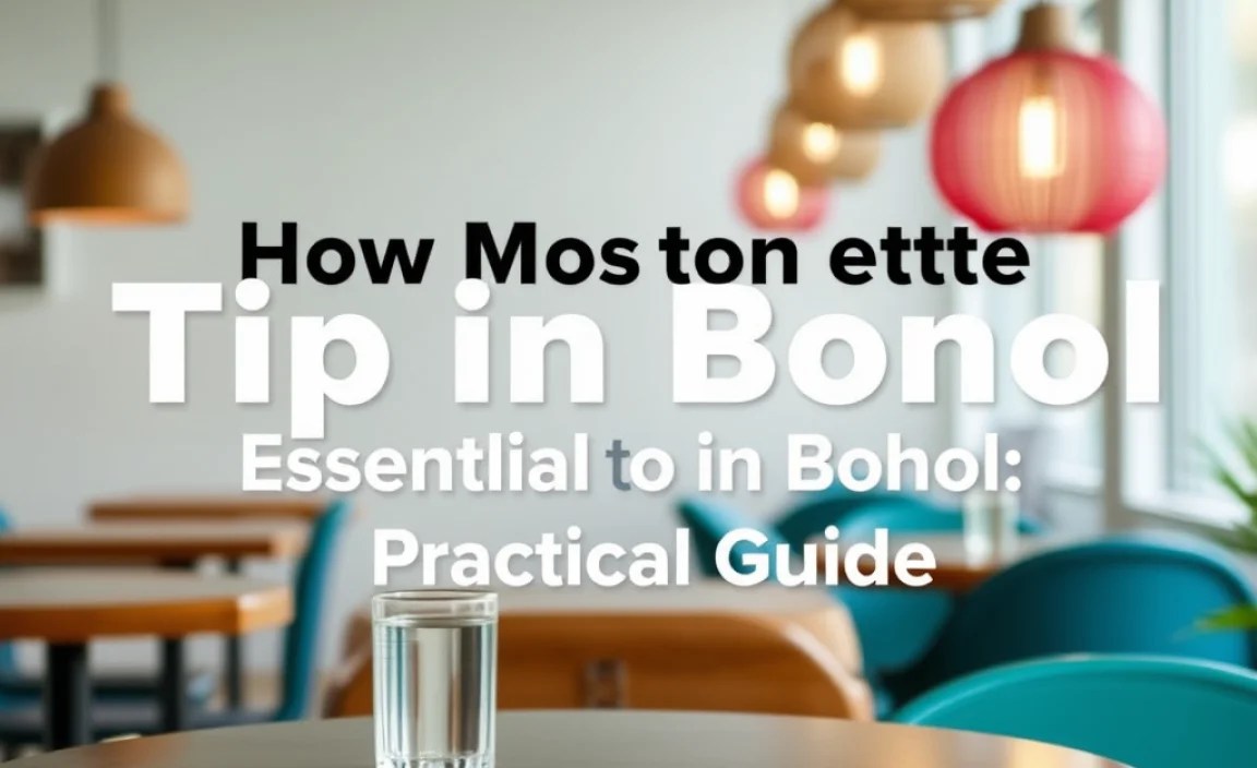 How Much to Tip in Bohol: A Practical Guide