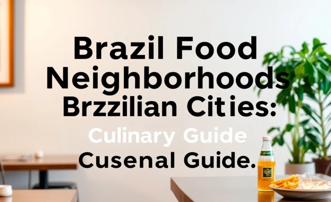 Navigating Specific Brazilian Cities: Culinary Hotspots