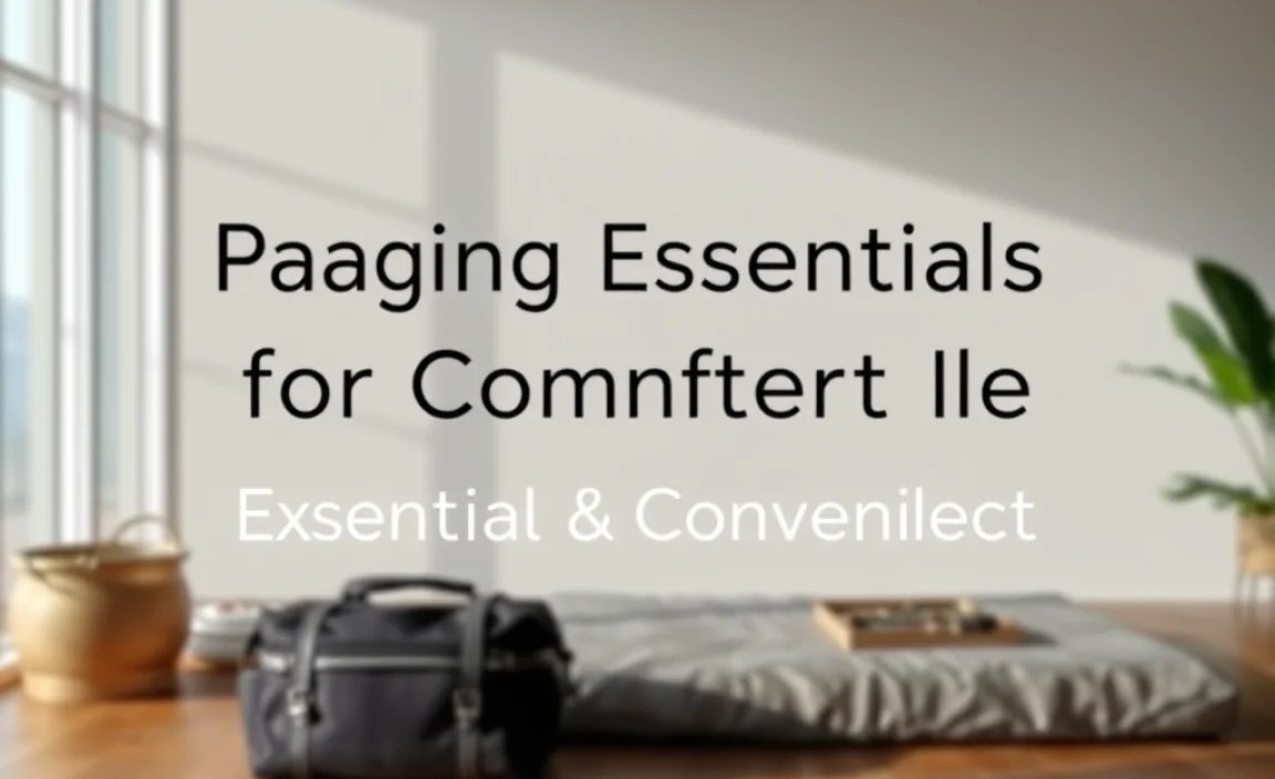 Packing Essentials for Comfort &amp; Convenience