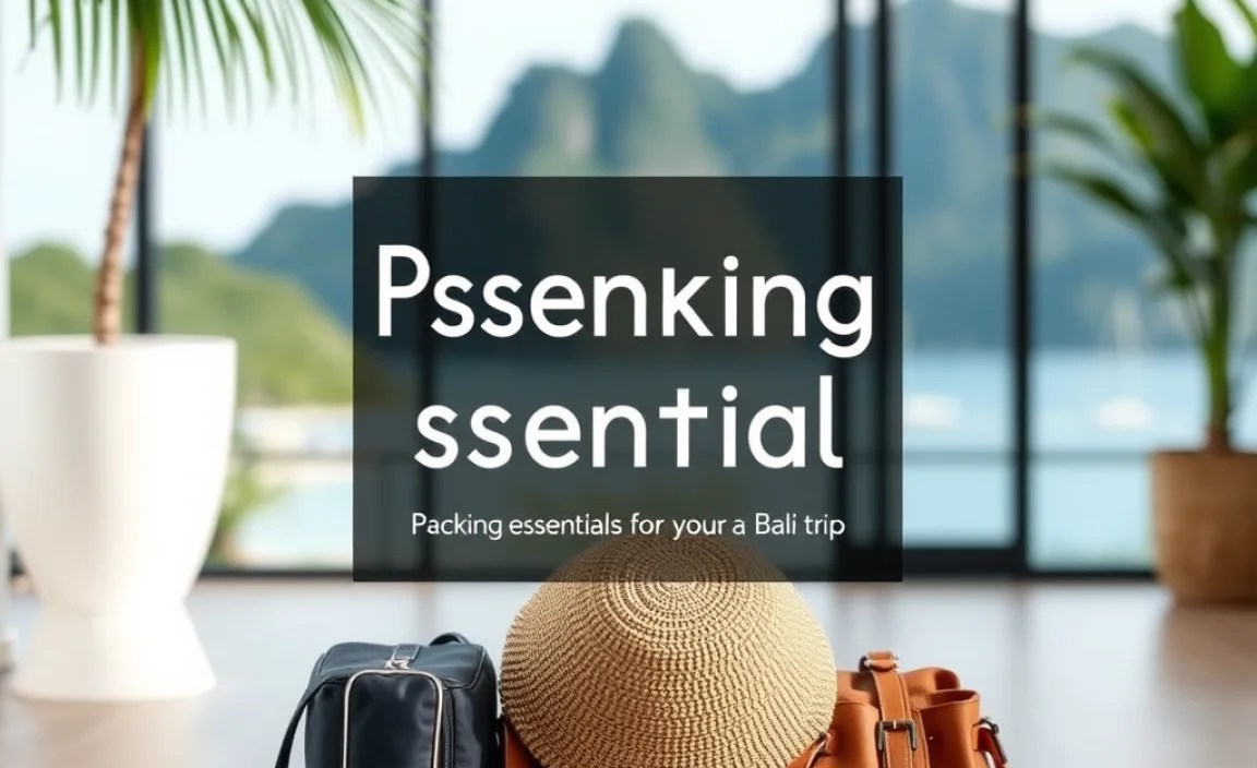 Packing Essentials for Your Bali Trip