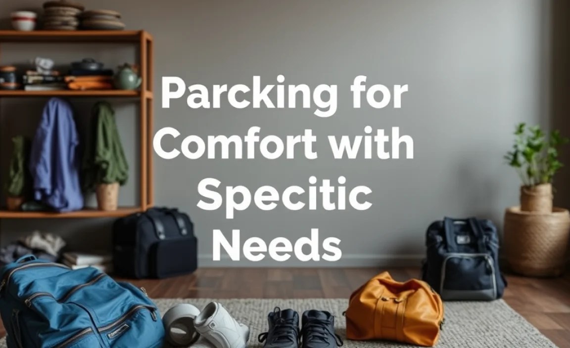 Packing for Comfort with Specific Needs