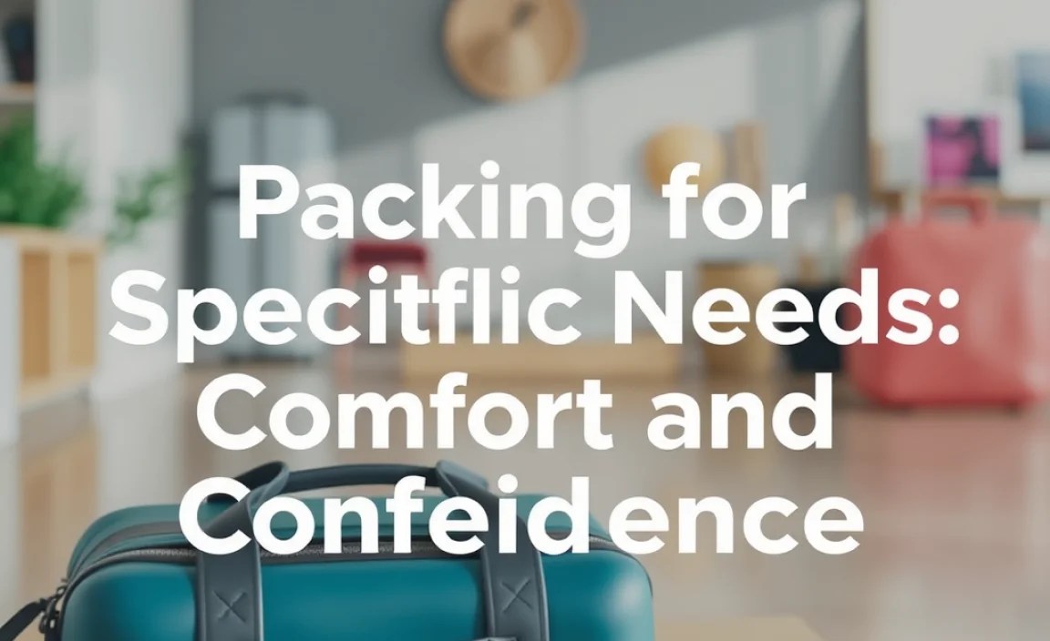 Packing for Specific Needs: Comfort and Confidence